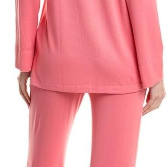 NATORI Oasis Pajama Set Long Sleeves in Hot Coral Size XL Brand New w/ Tags - Picture 2 of 5